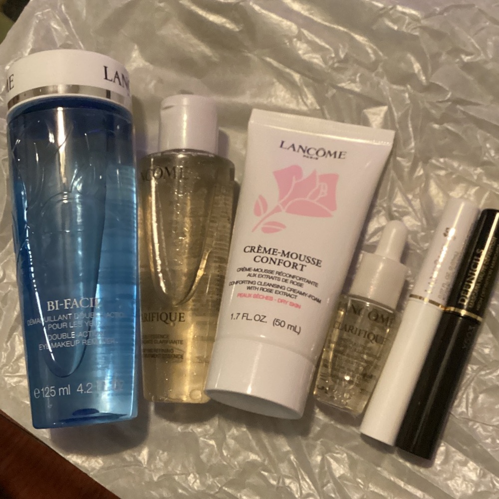 Lancôme Skincare and Mascara Set (6) Deluxe Sample/Travel Size NEW